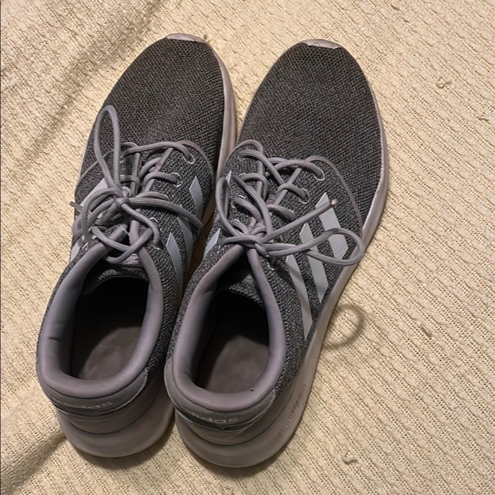 Adidas Charcoal and Light Gray Running Shoes
